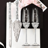 Ruta Silver flutes & Cake set - ELENA HONCH