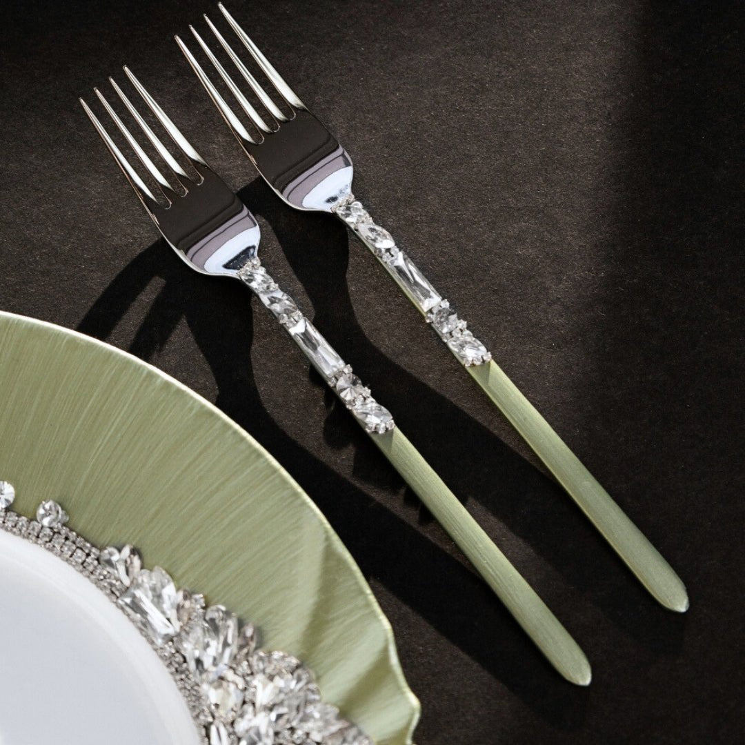 Set For Cake in Eucalyptus Color - ELENA HONCH