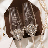 Swan - Inspired Flutes Blossom Ivory & Pearls - ELENA HONCH