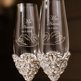 Swan - Inspired Flutes Blossom Ivory & Pearls - ELENA HONCH