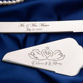 Swan Ivory Cake Set with pearls - ELENA HONCH