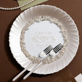 Swan Plate And Forks Ivory Set - ELENA HONCH