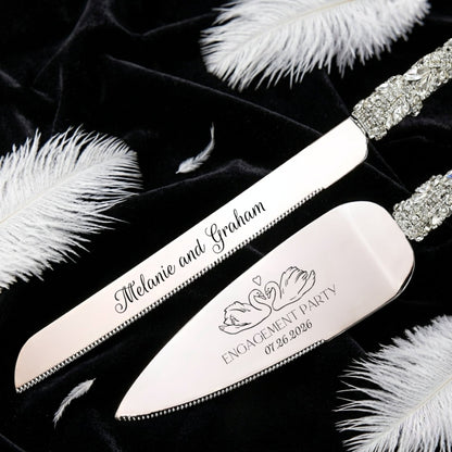 Swan Silver Cake Set - ELENA HONCH