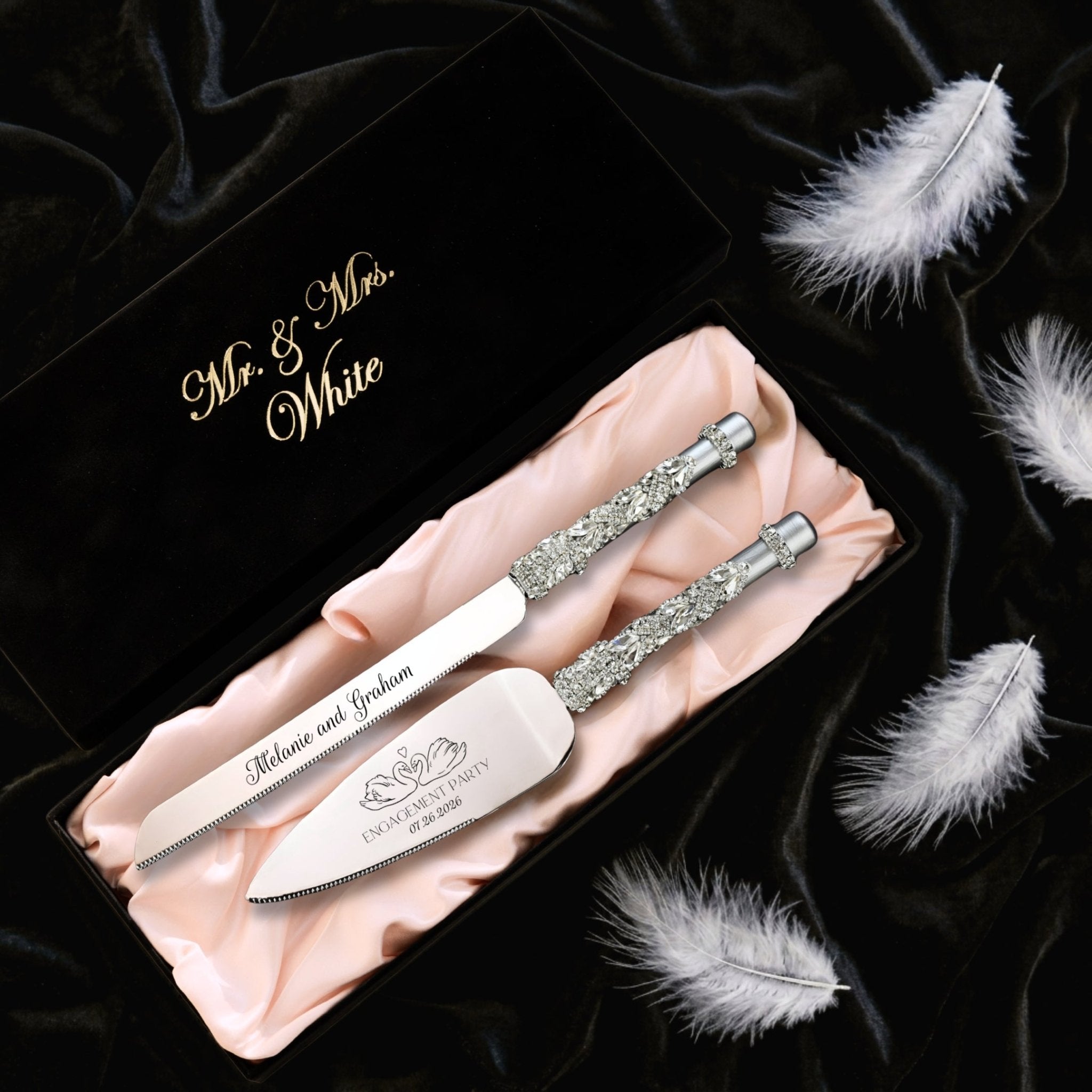 Swan Silver Cake Set - ELENA HONCH