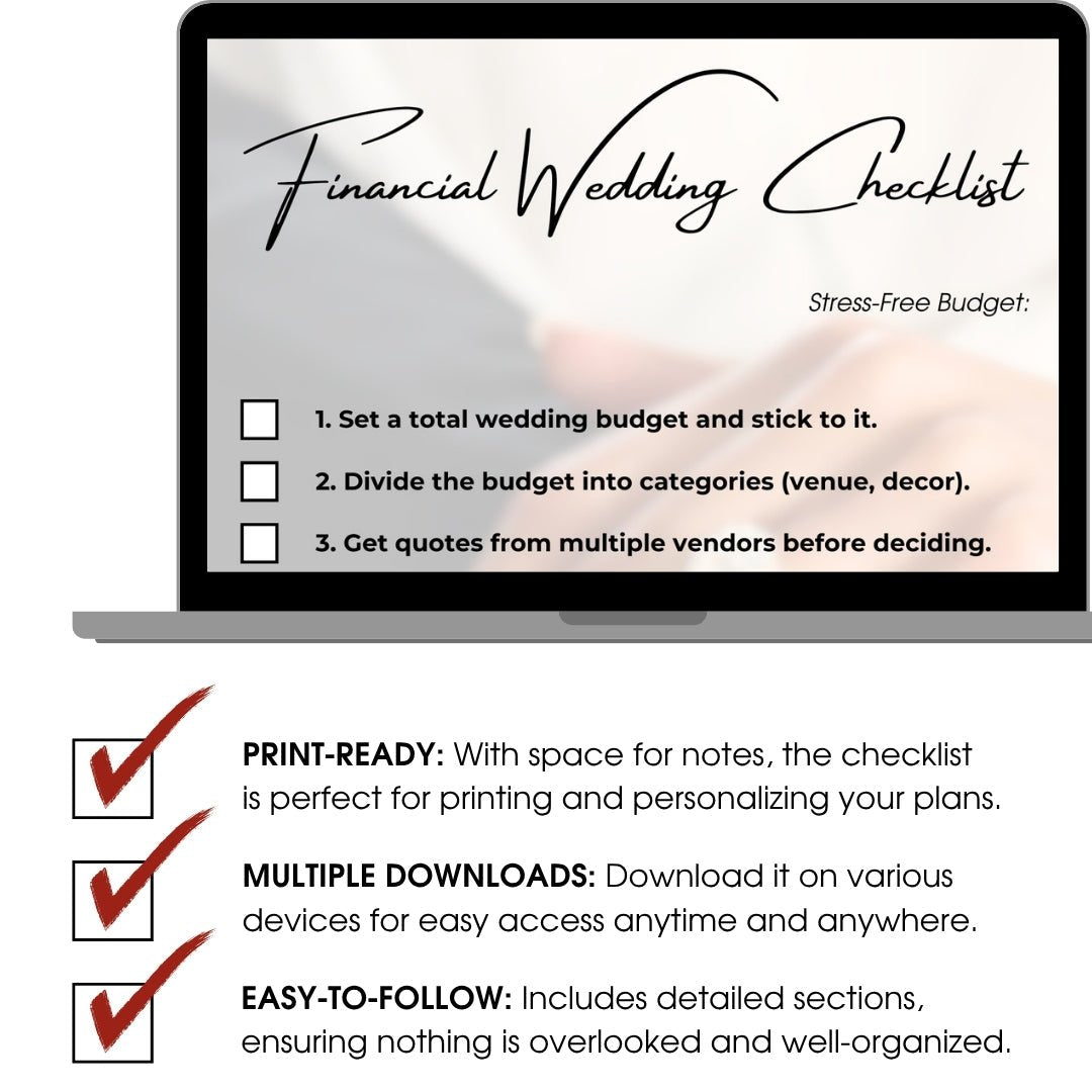 The Ultimate Wedding Planning Checklist and Timeline 12 Months Before Wedding - ELENA HONCH