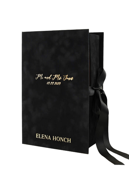 Velvet Gift Box For Flutes With Personalization - ELENA HONCH
