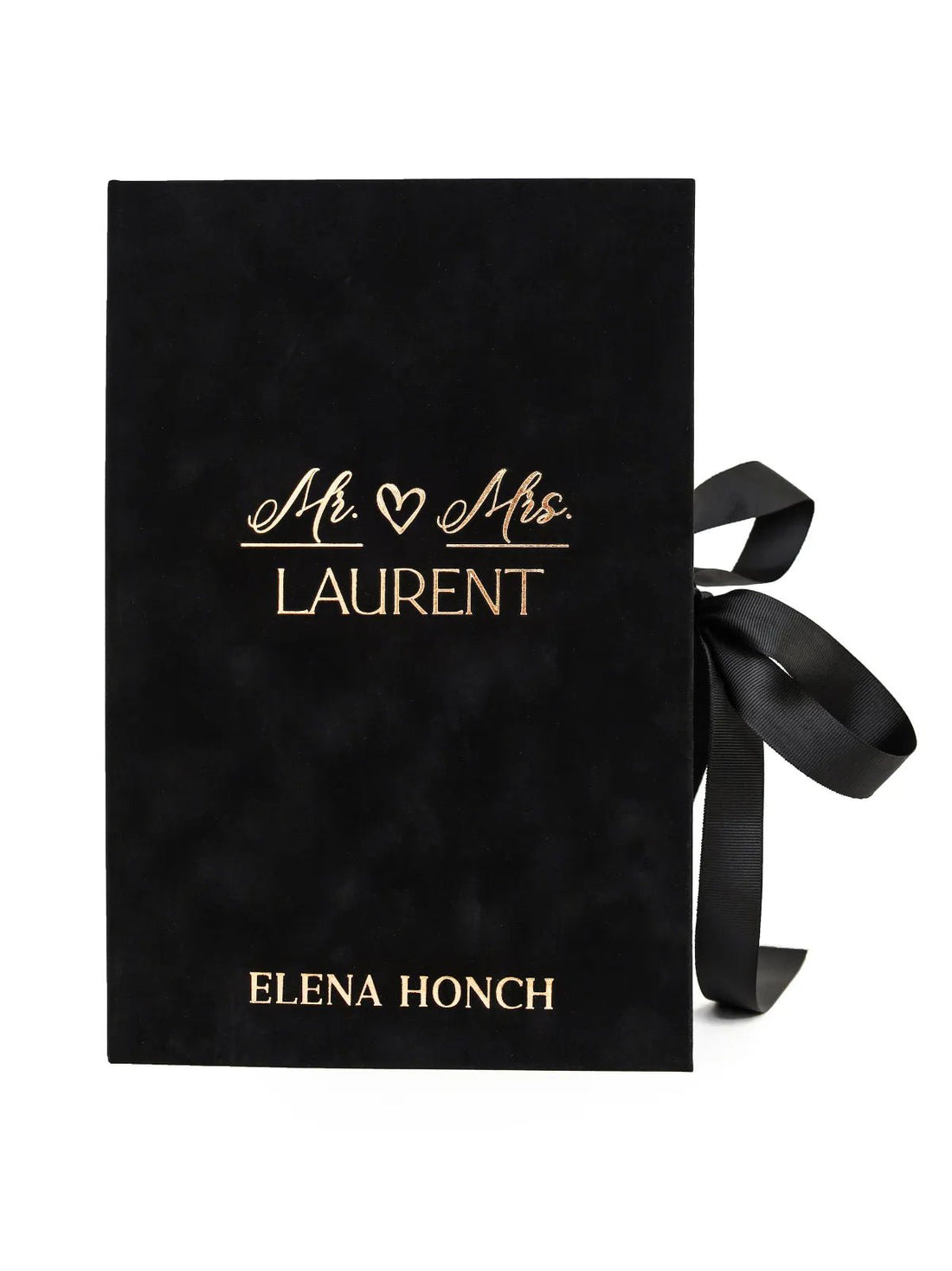 Velvet Gift Box For Flutes With Personalization - ELENA HONCH