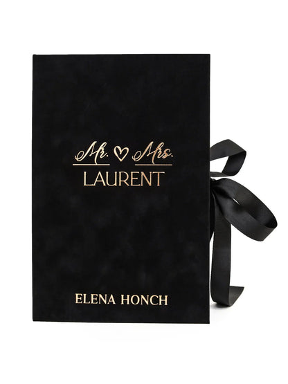 Velvet Gift Box For Flutes With Personalization - ELENA HONCH