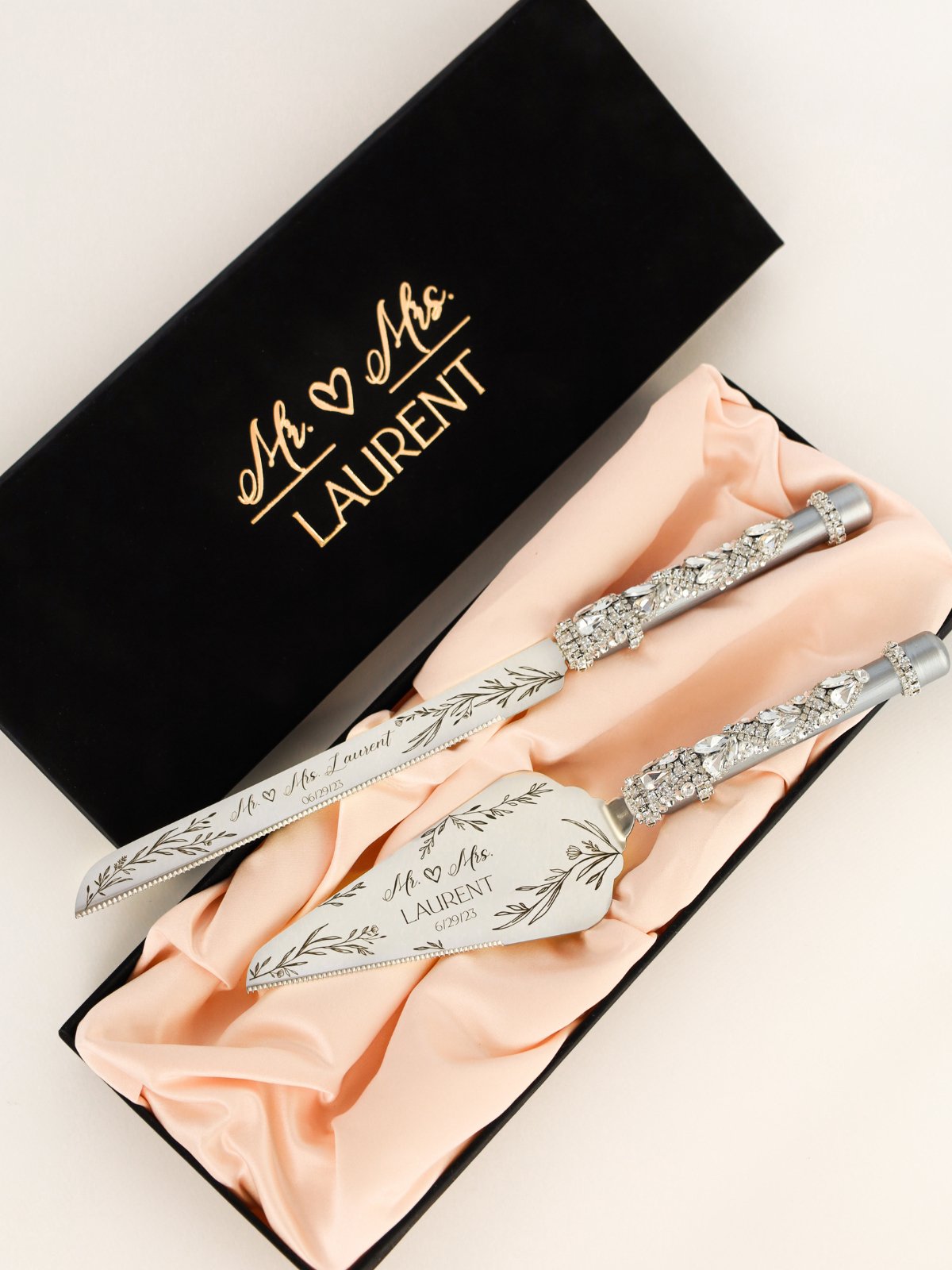 Velvet Gift Box For Set of 5 With Personalization - ELENA HONCH
