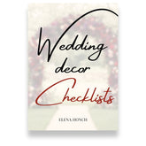 Wedding Decor Checklists - ELENA HONCH