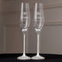 Wedding Flutes Avrora & Cake Cutting Set in White - ELENA HONCH