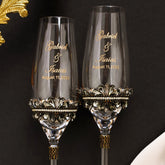 Wedding Glasses Black & Gold - ELENA HONCH