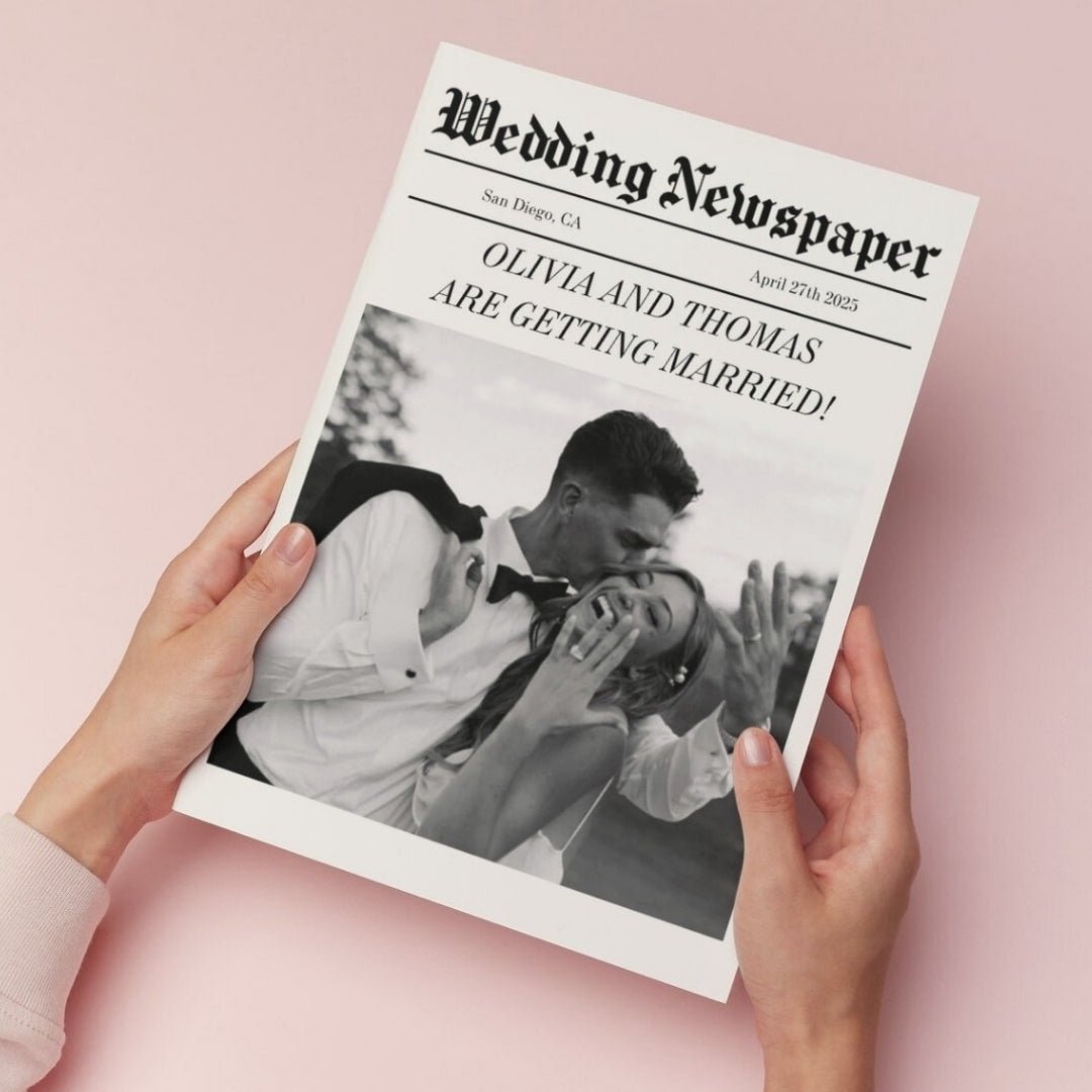 Wedding Newspaper Template - ELENA HONCH