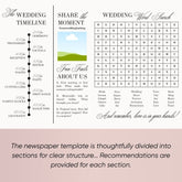 Wedding Newspaper Template - ELENA HONCH