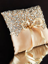Wedding Pillow For Rings In Champagne - ELENA HONCH