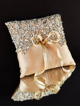Wedding Pillow For Rings In Champagne - ELENA HONCH