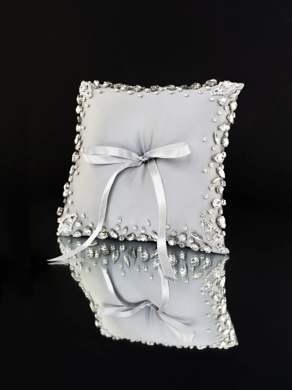 Wedding Pillow For Rings In Silver - ELENA HONCH