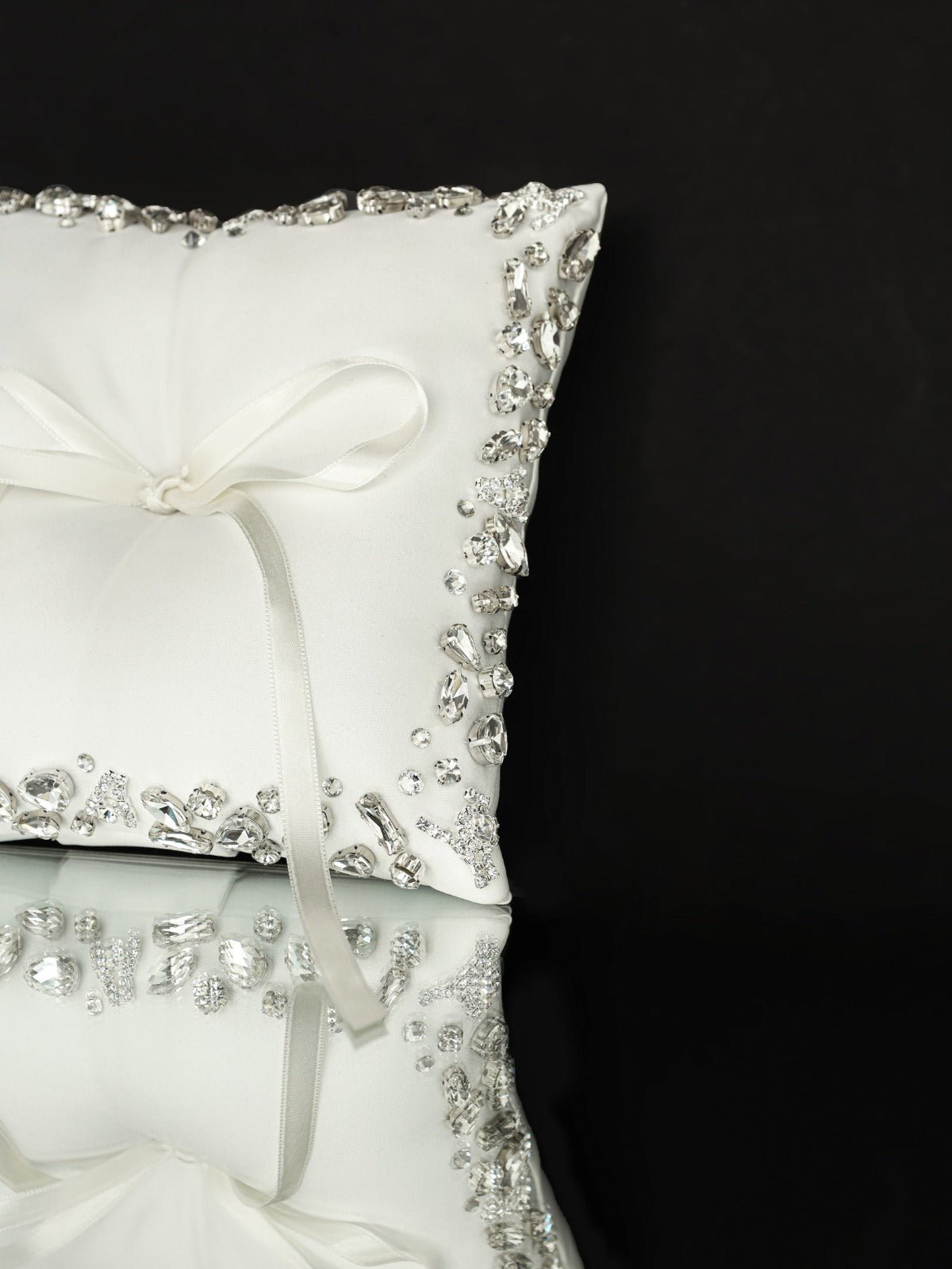 Wedding Pillow For Rings In White - ELENA HONCH