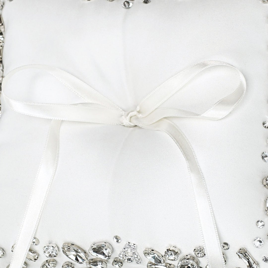 Wedding Pillow For Rings In White - ELENA HONCH