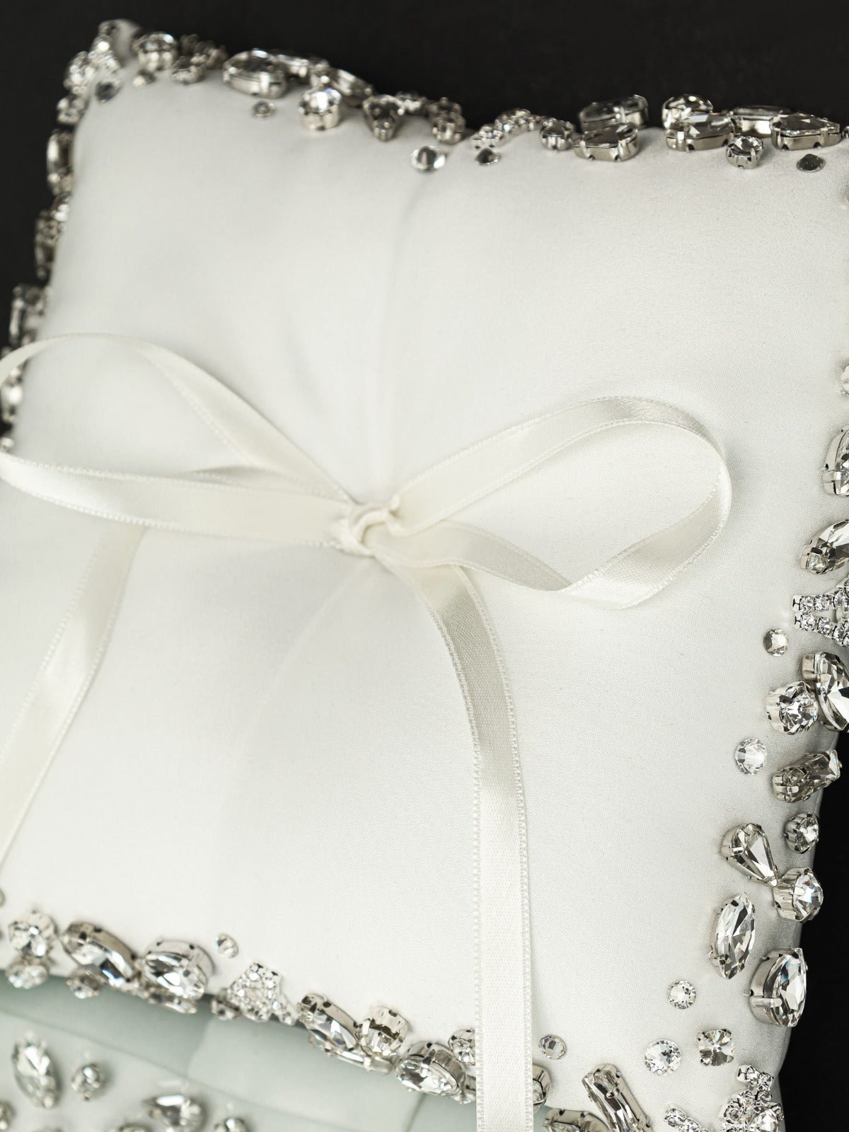 Wedding Pillow For Rings In White - ELENA HONCH