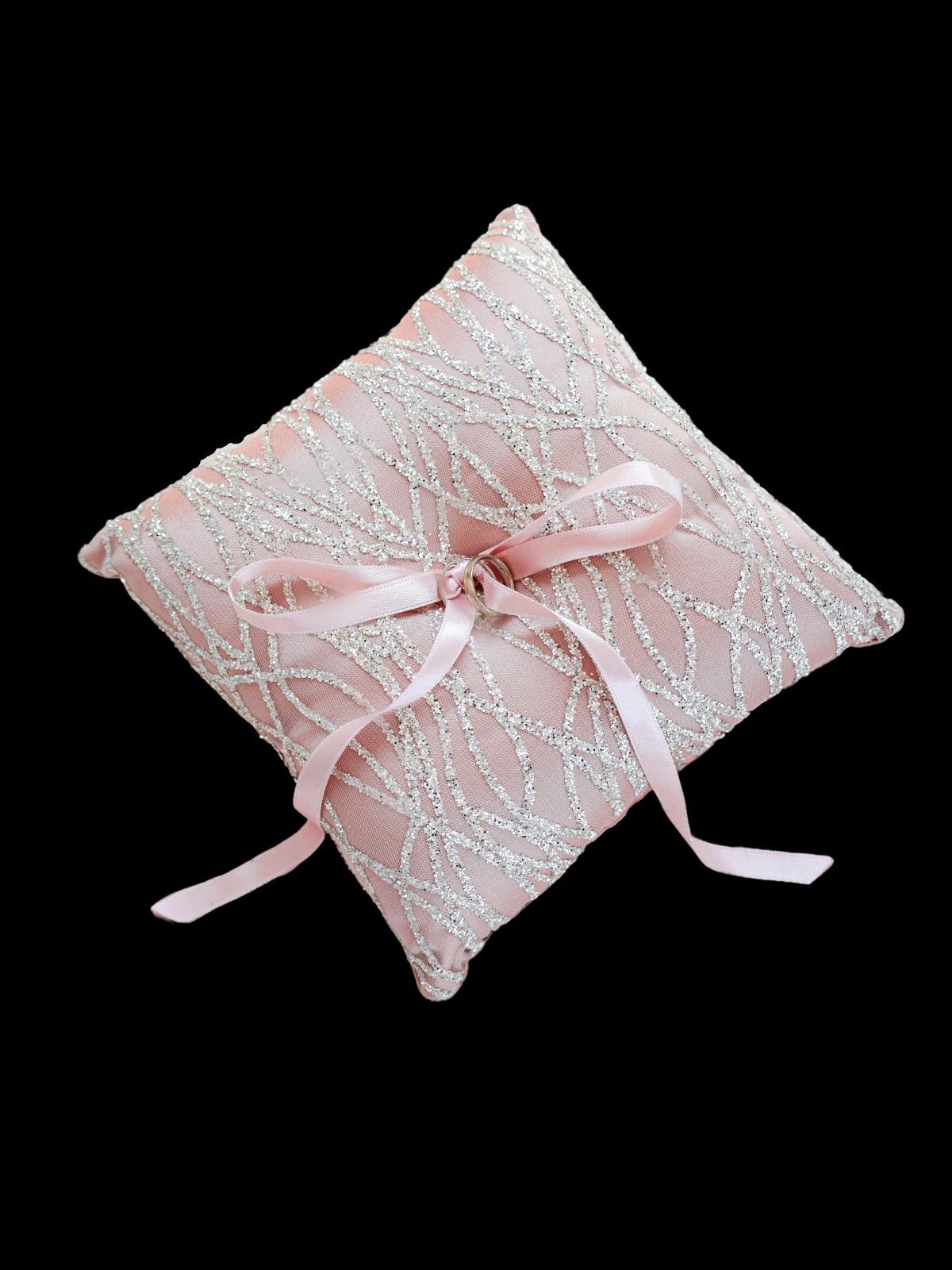 Wedding Pillow For Rings Rose Gold - ELENA HONCH