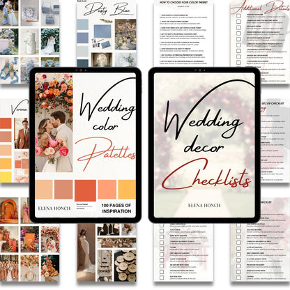 Wedding Styling Bundle: Color Palettes &amp; Decor Checklists - ELENA HONCH
