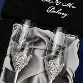 White Set Blossom in Silver Satin-Lined Boxes - ELENA HONCH