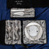 White Set Blossom in Silver Satin-Lined Boxes - ELENA HONCH