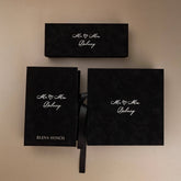 White Set Blossom in Silver Satin-Lined Boxes - ELENA HONCH