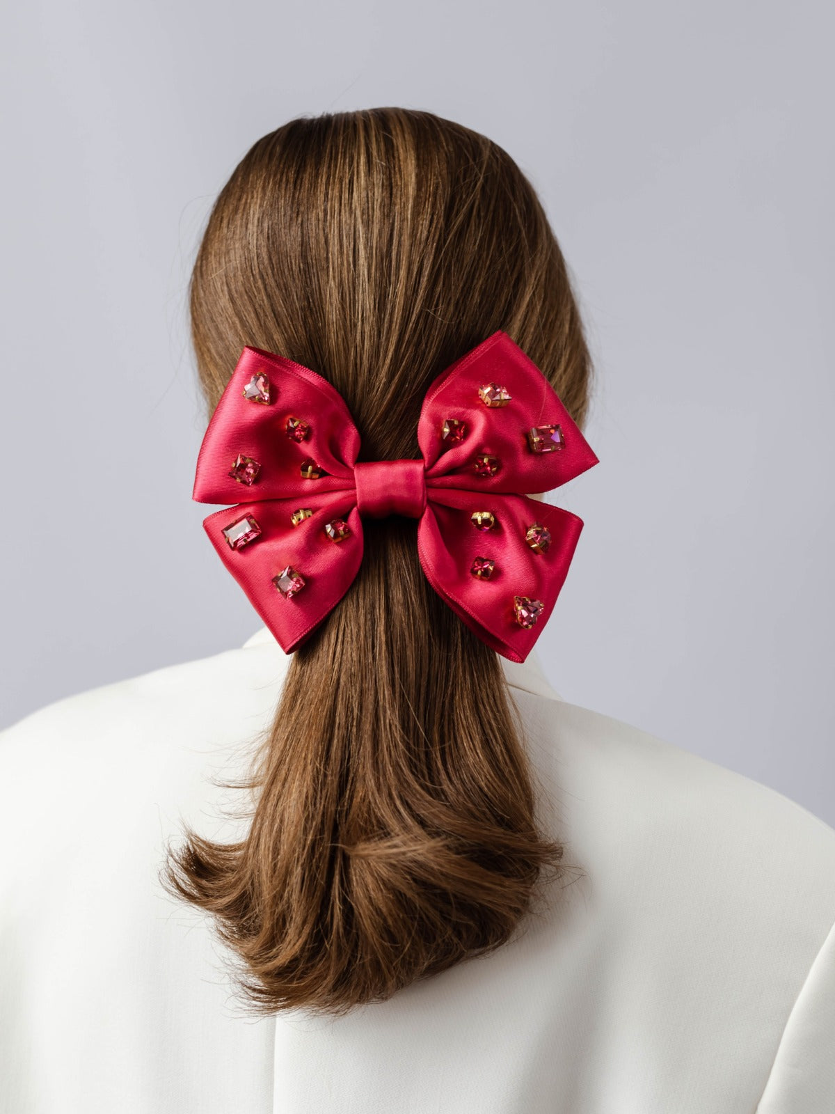 Pink Bow Amber